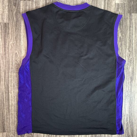 Vintage Sacramento Kings NBA XL Jersey Sleeveless Black Purple Made in Indonesia - Picture 2 of 7